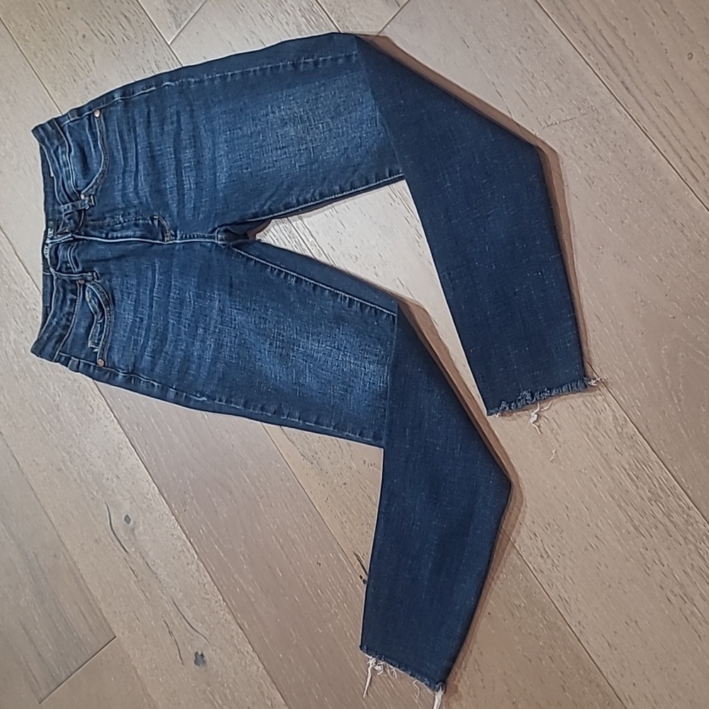 EUC Judy Blue Jeans Women's sz 5/27 Skinny Fit Mid Rise Dark Denim Jean